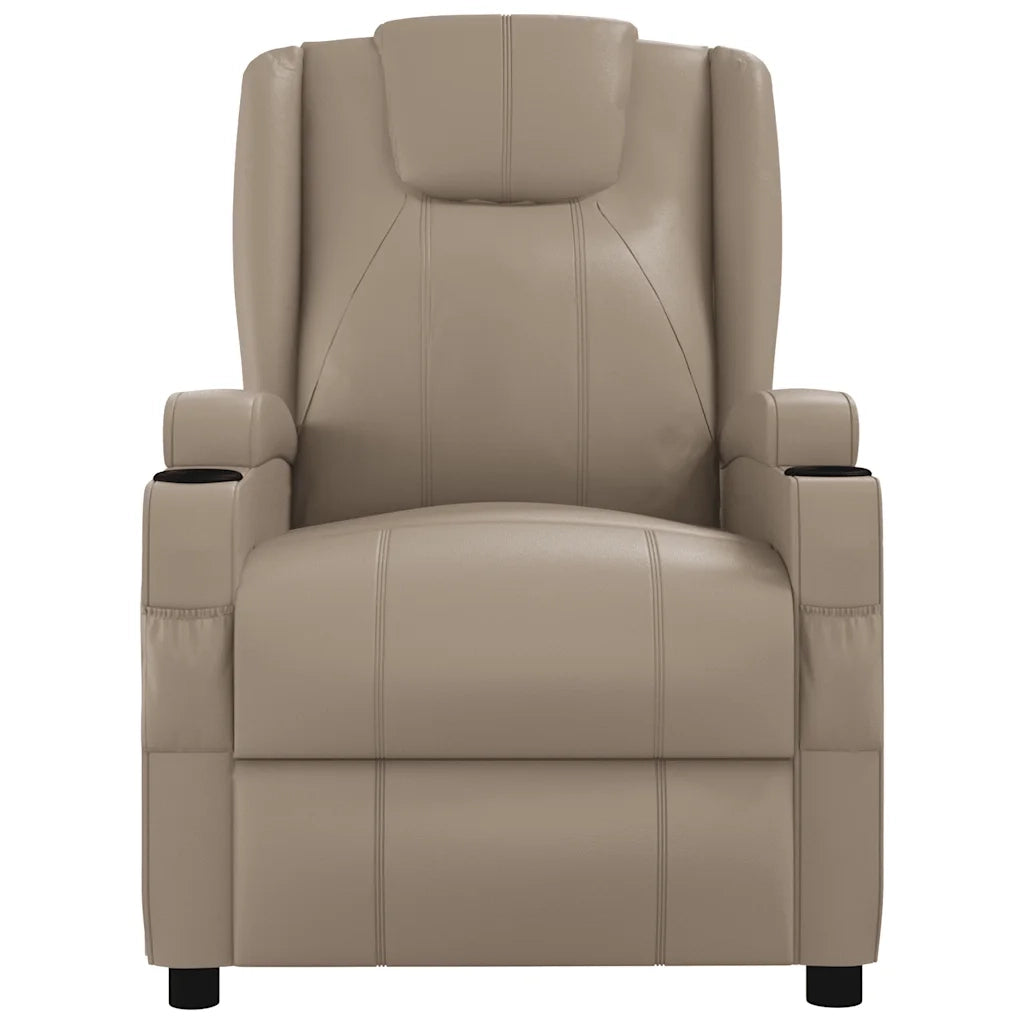 Poltrona Reclinabile Cappuccino in Similpelle 340965