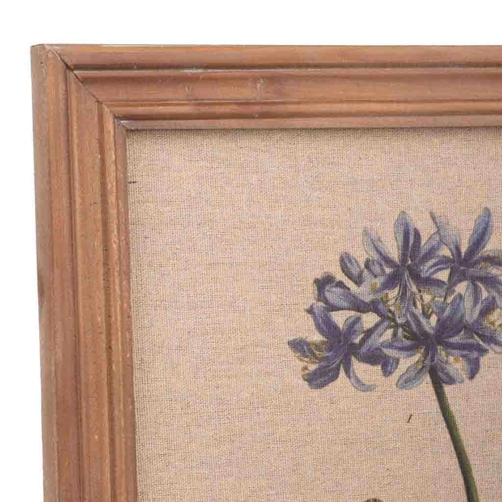 Cornice in legno e tessuto