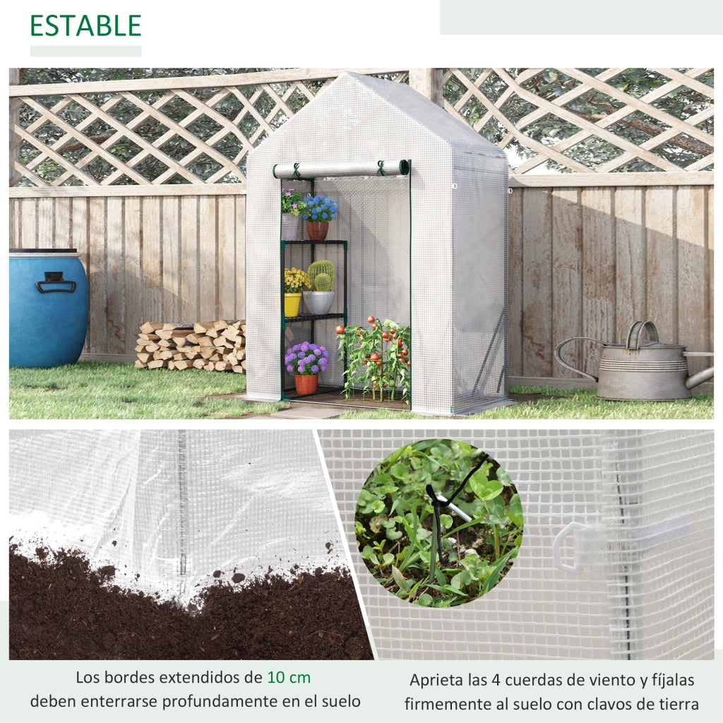 Serra da Giardino ¨C Minimal ¨C Bianco Acciaio 143x73x195 cm