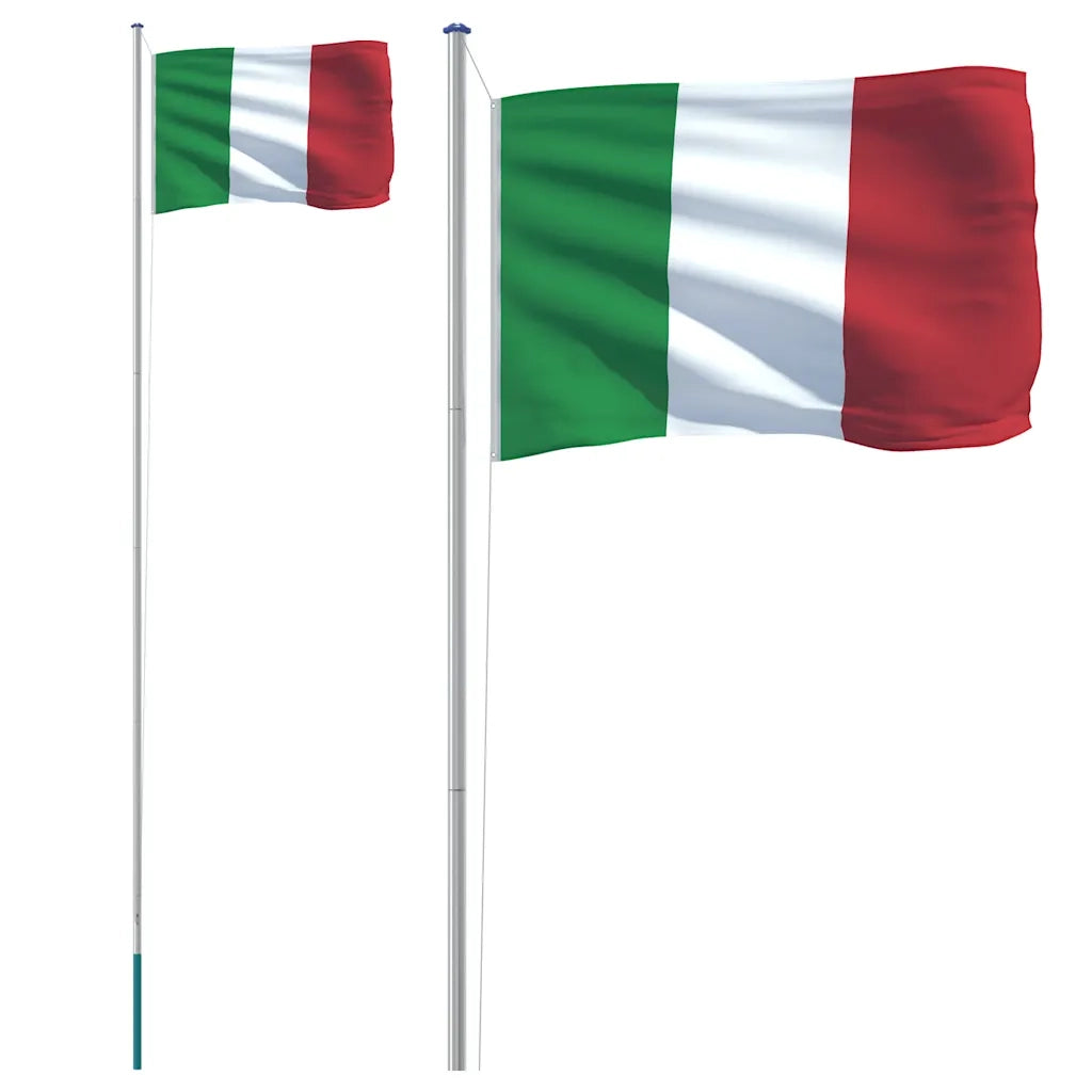 Asta e Bandiera Italia 6,08 m Alluminio 3147097