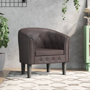 Poltrona Cabriolet Marrone in Similpelle 356459