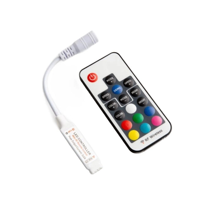 Controller RF per strisce LED RGB 72W 17 tasti Ecolight
