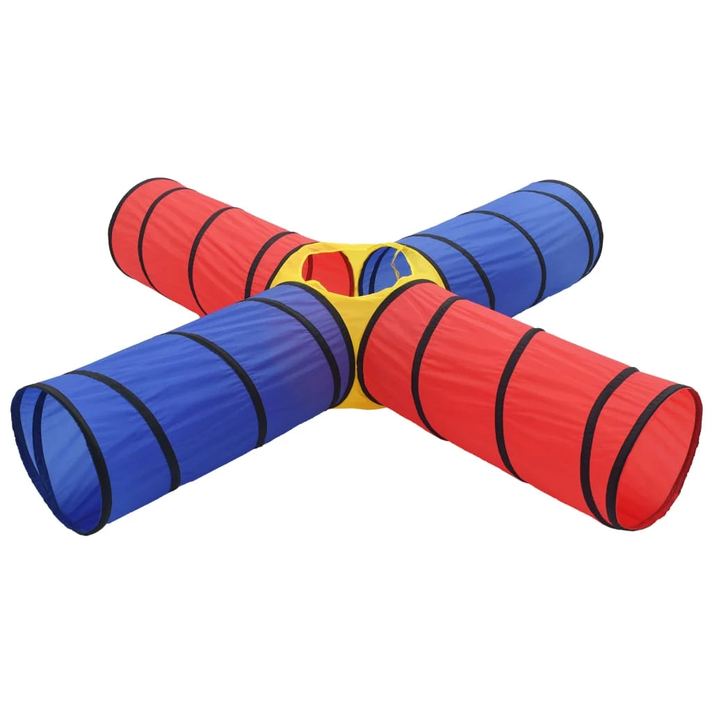 Tunnel gioco 250 x 250 x 48 cm blu e rosso 02_0005182