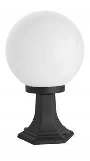 Lampada giardino h41cm SU-MA KULE sfera 25cm E27 nera IP43