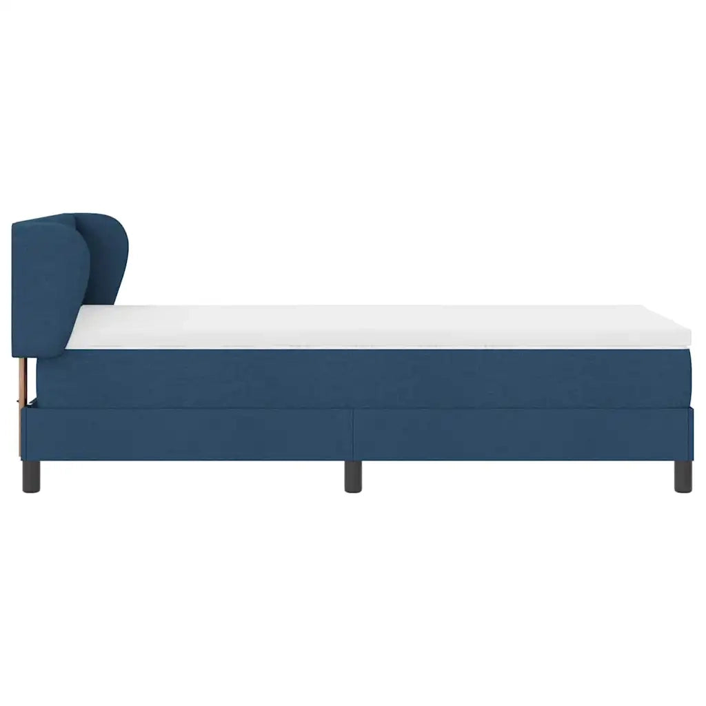 Letto a molle con materasso Blu 100 x 200 cm Tessuto 3340016