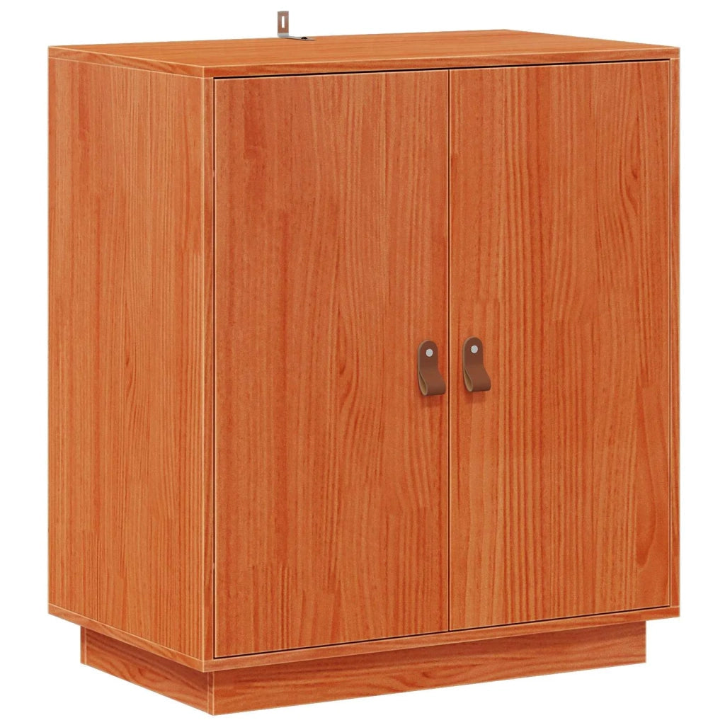 Credenza | Madia | Buffet da pranzo | Armadio da pranzo Marrone Cera 65,5 x 40 x 75 cm Legno di pino massiccio