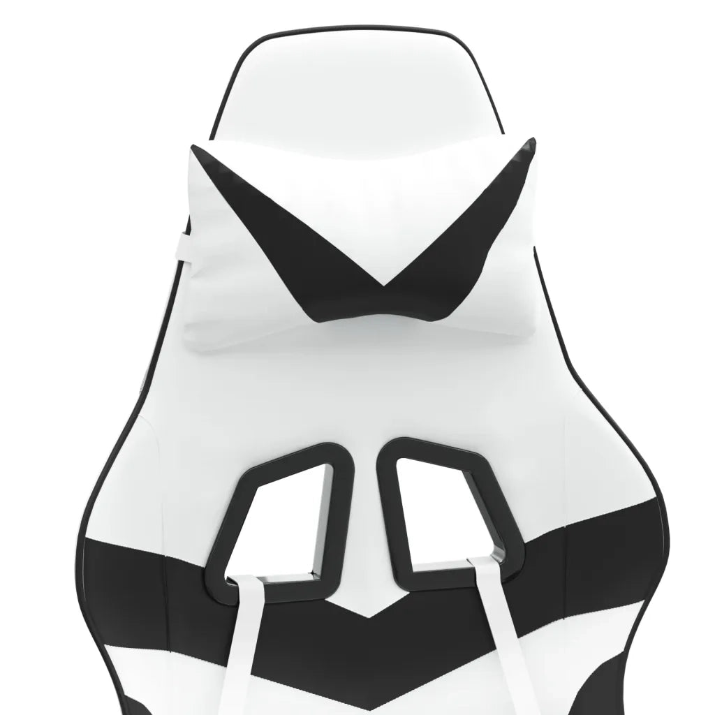 Sedia da Gaming Bianco e Nero in Similpelle 3143852