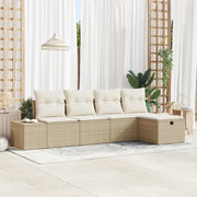Set di divani con cuscino 5 pcs polyrattan