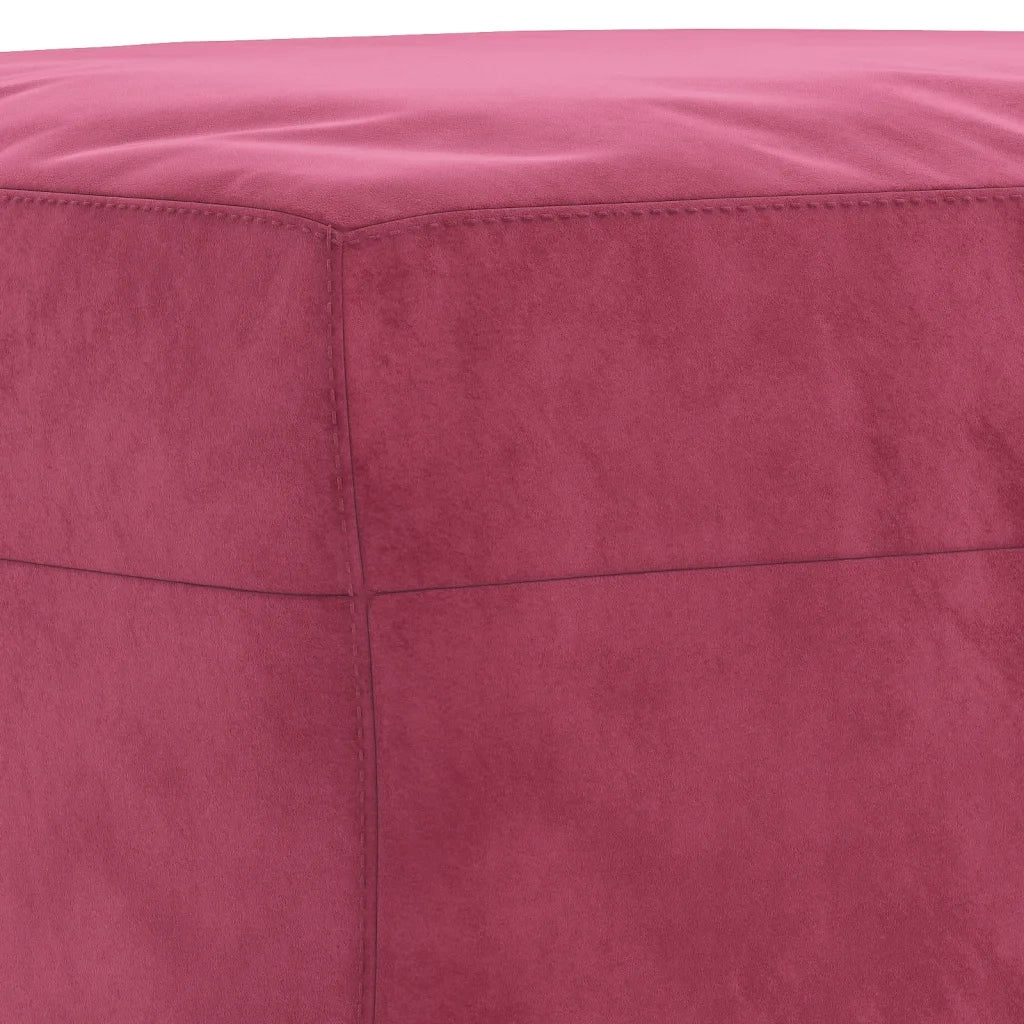Set di Divani 3 pz con Cuscini Rosso Vino in Velluto 3201510