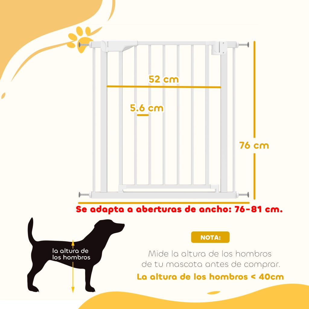 Barriera di Sicurezza per Bambini ¨C zephmum ¨C 76-81 cm Bianco