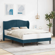 Struttura del letto con testiera-Giroletto Blu 140 x 190 cm Velluto 734335