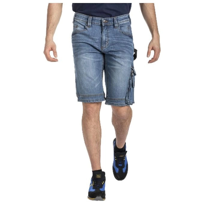 Rica Lewis 5430251 Sunjoba Bermuda da Lavoro Multitasche Stretch Fibreflex 99% Cotone Denim 322 g-m² colore Blu Denim