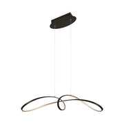 Lampada a sospensione LED curva nera Maytoni Curve 42W