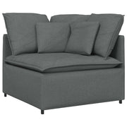 Modulo Angolare Divano Modulare con Cuscini Grigio Scuro 100 cm CFW7644293
