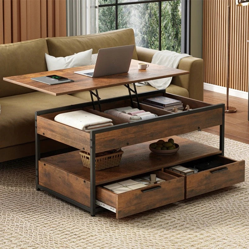 Couchtisch, braun 100x48x50 cm