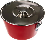 Mold per Pudding a forma di Charlotte 16 cm in Acciaio Nero-Rosso-Translucido