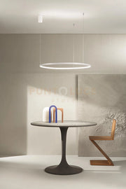 SOSPENSIONE SOEL D.80CM BIANCO LED CCT 3000-4000K 38W MAX 3486LM DIMMERABILE
