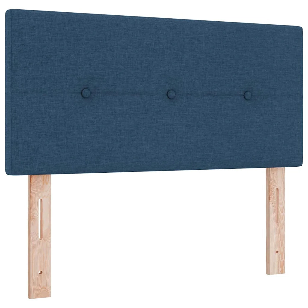 Letto a molle con materasso con led Blu 90 x 190 cm Tessuto 3342176