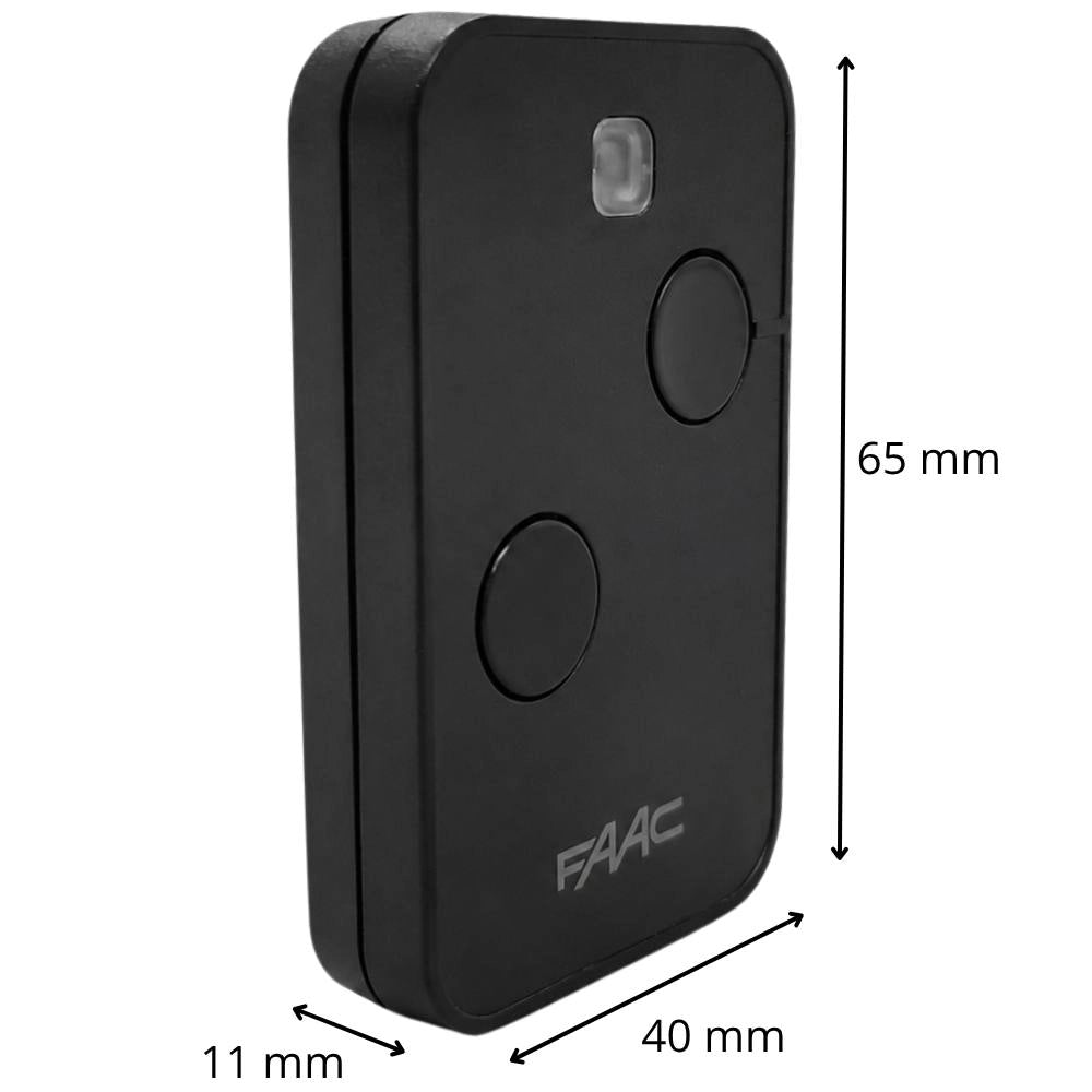 Radiocomando 2 canali 433 mhz per automazioni di accesso