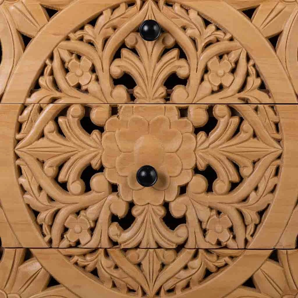 Cassettiera in legno marrone 45x35x10