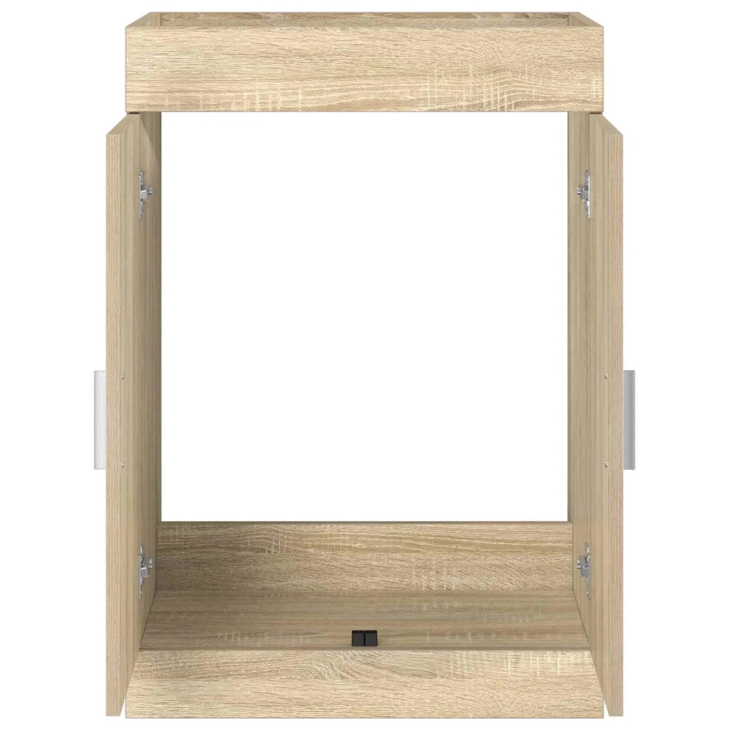 Mobiletto da Bagno Sotto Lavabo Rovere Sonoma 56 x 37,5 x 81 cm 890682