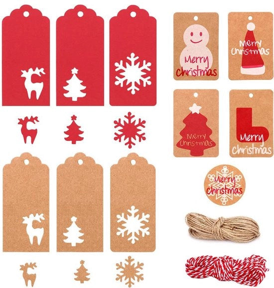 Set di Cartoline di Natale - 220 pezzi - Disegni Vari - Carta