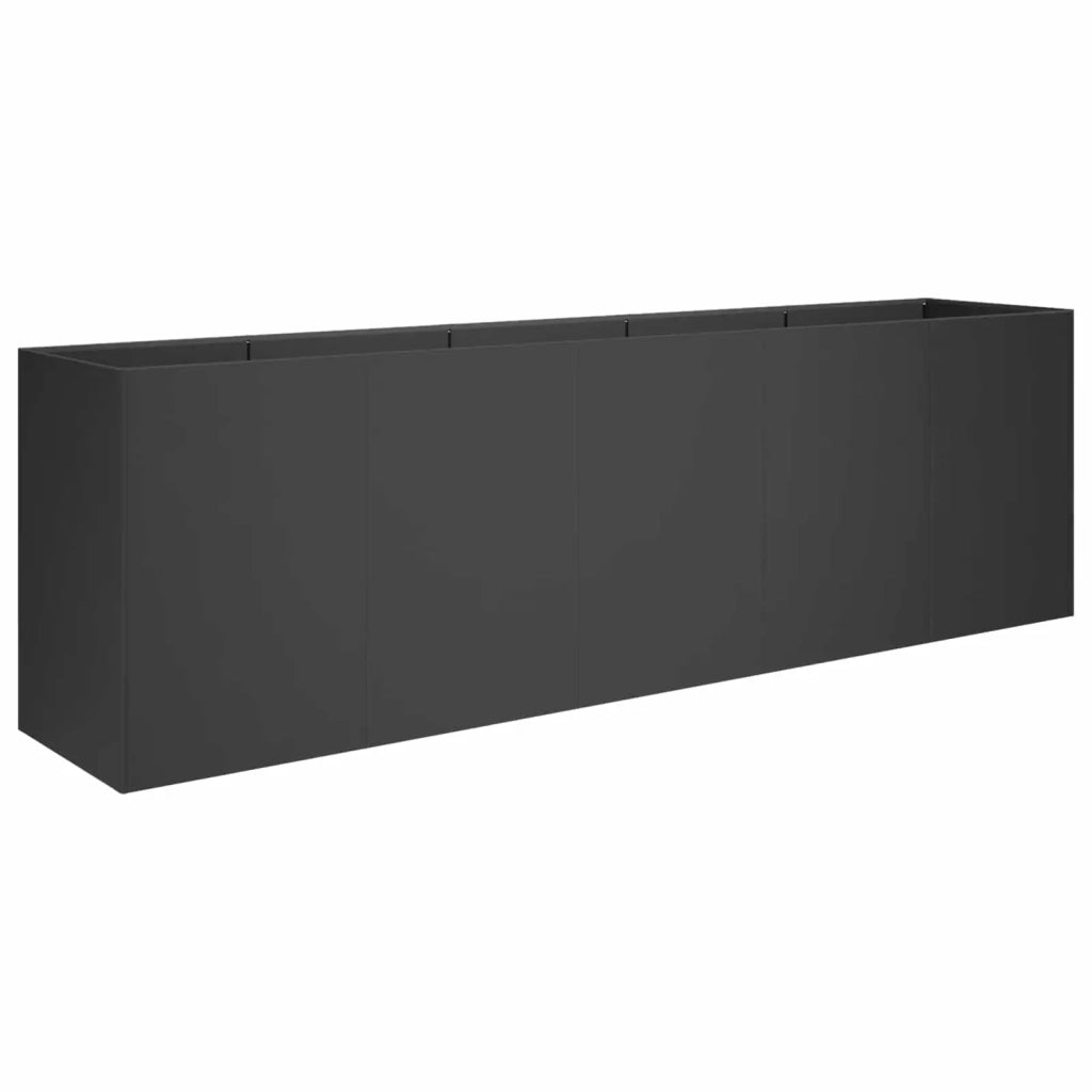 Vaso da giardino Nero 200 x 40 x 60 cm 8005897