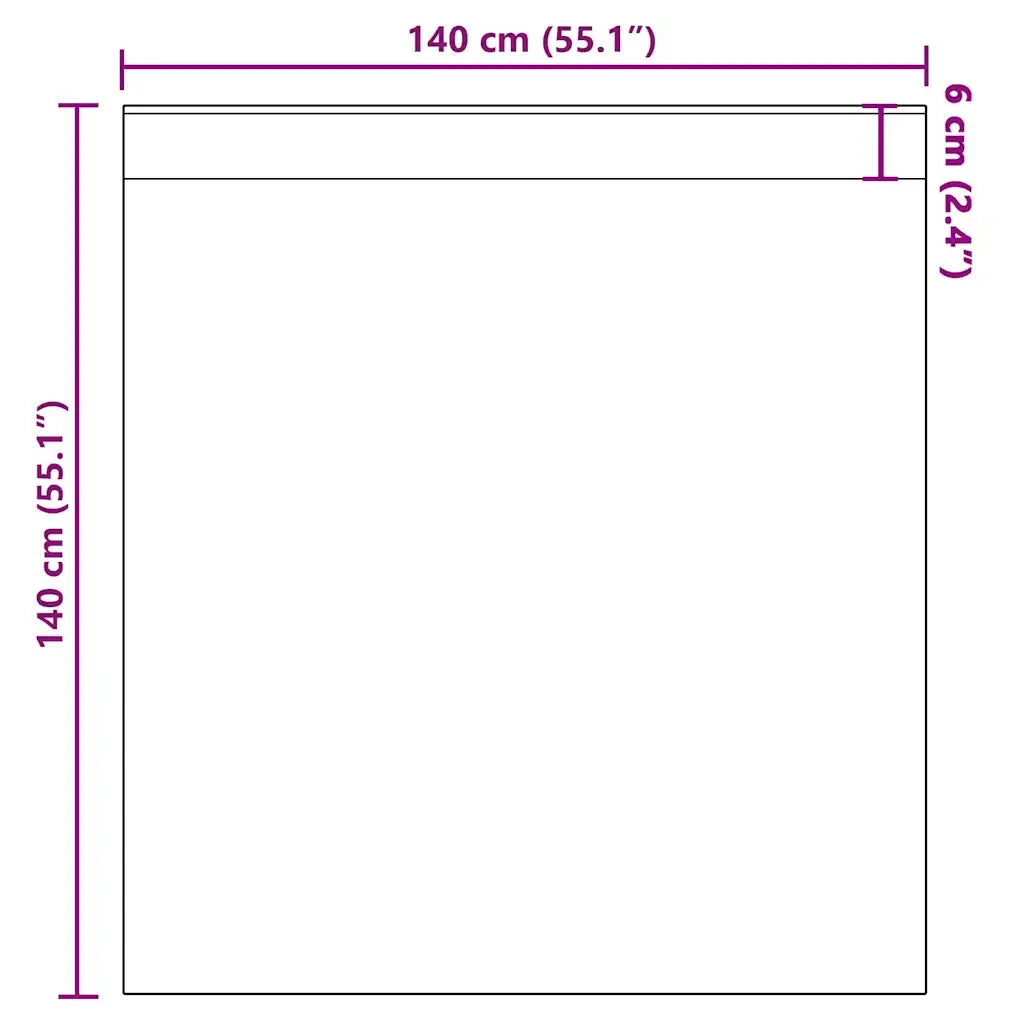 Tende in Voile con Tasche per Aste 2 pz Marrone
