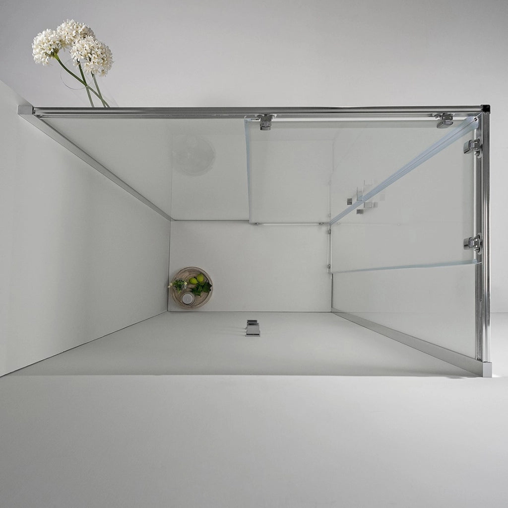 BOX DOCCIA ELITE ANGOLARE 70x100 CM SCORREVOLE OPACO