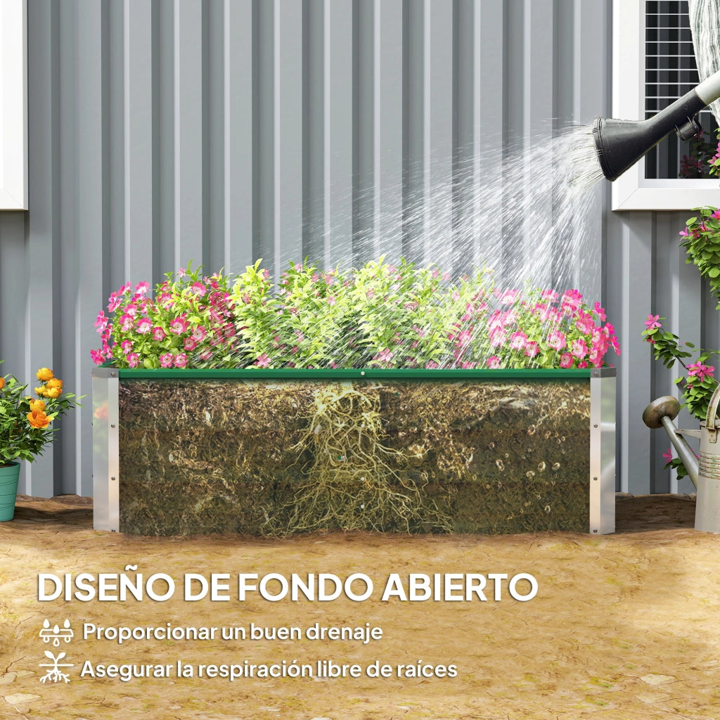 Fioriera Rettangolare per Balcone ¨C Minimal ¨C Verde 125x47x40 cm