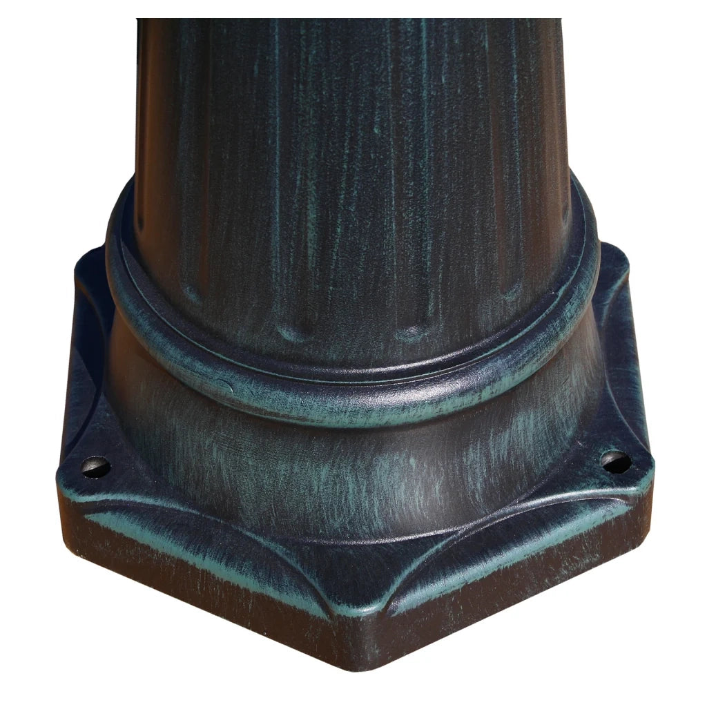 Lampada da terra tripla per esterni 230 cm verde e nero lampada decorativa 2402089