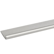 PROFILO UNGHIETTA IN ALLUMINIO- - mm.25 mt.2 argento - 5 pezzi