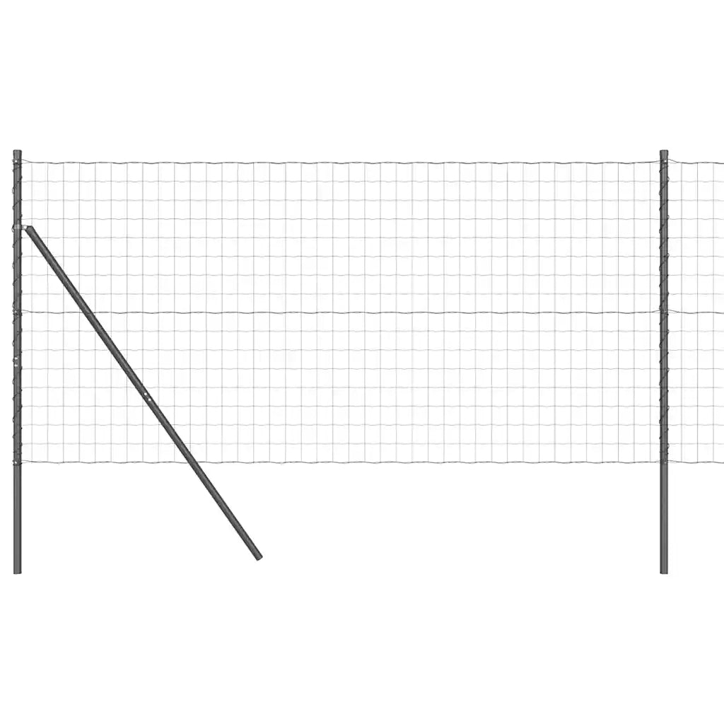 Recinzione con Posto Grigio 1,2 x 25 m Acciaio 3350448