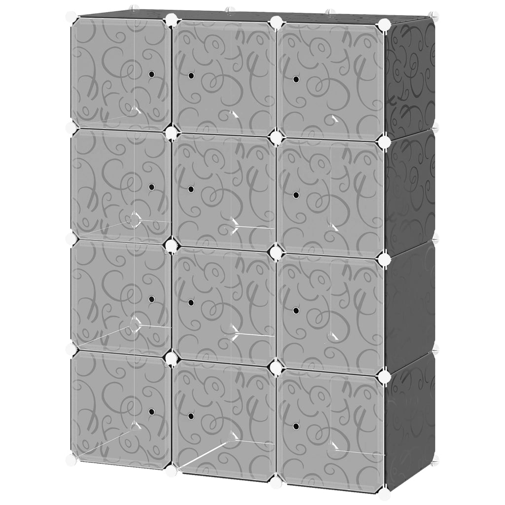 Armadio Modulare con Ripiani e Cassetti ¨C Minimal ¨C Bianco