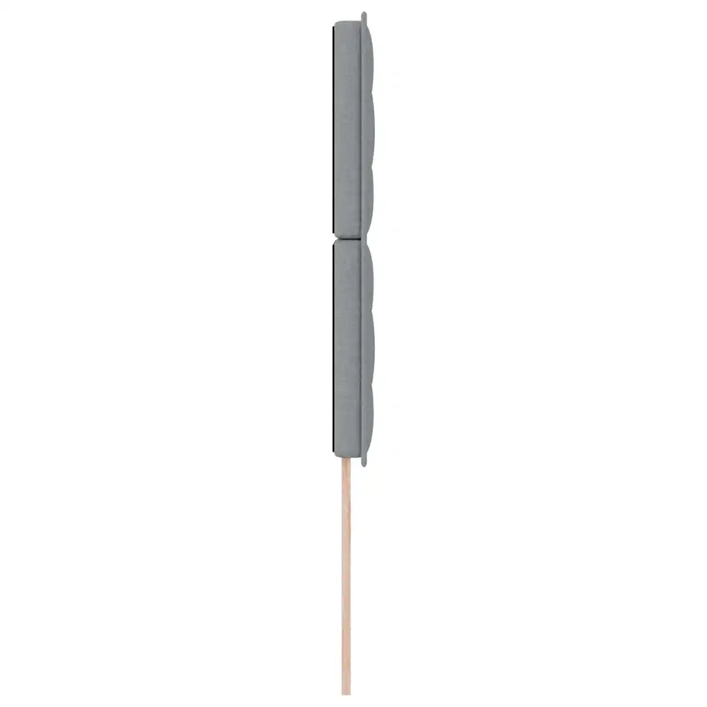 Testiera LED con strisce LED Grigio chiaro 80 cm Tessuto 3338265