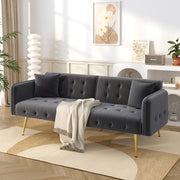 Divano letto 2 posti - Xylo - Regolabile in velluto 180x190 cm