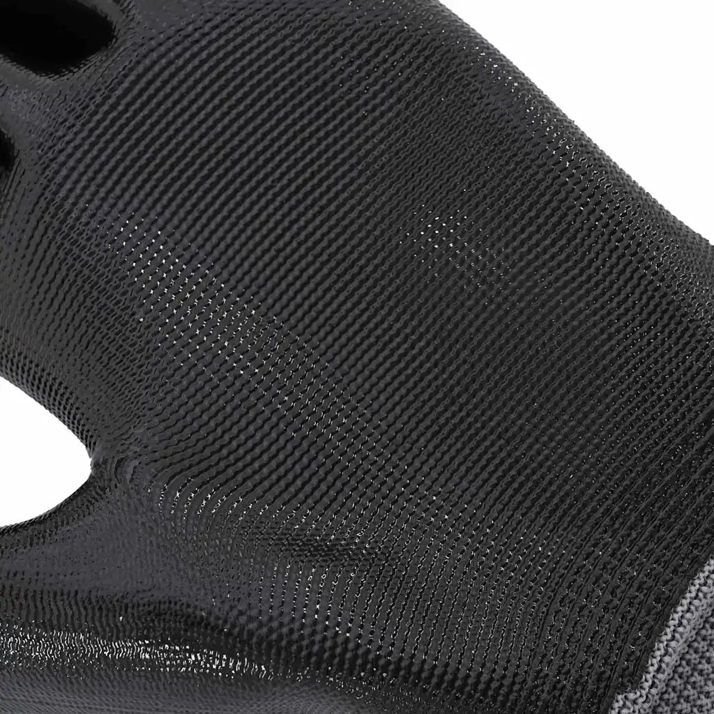 Guanti da Lavoro 12 pz Grigio e Nero 7 / S Poliestere CFW6131350