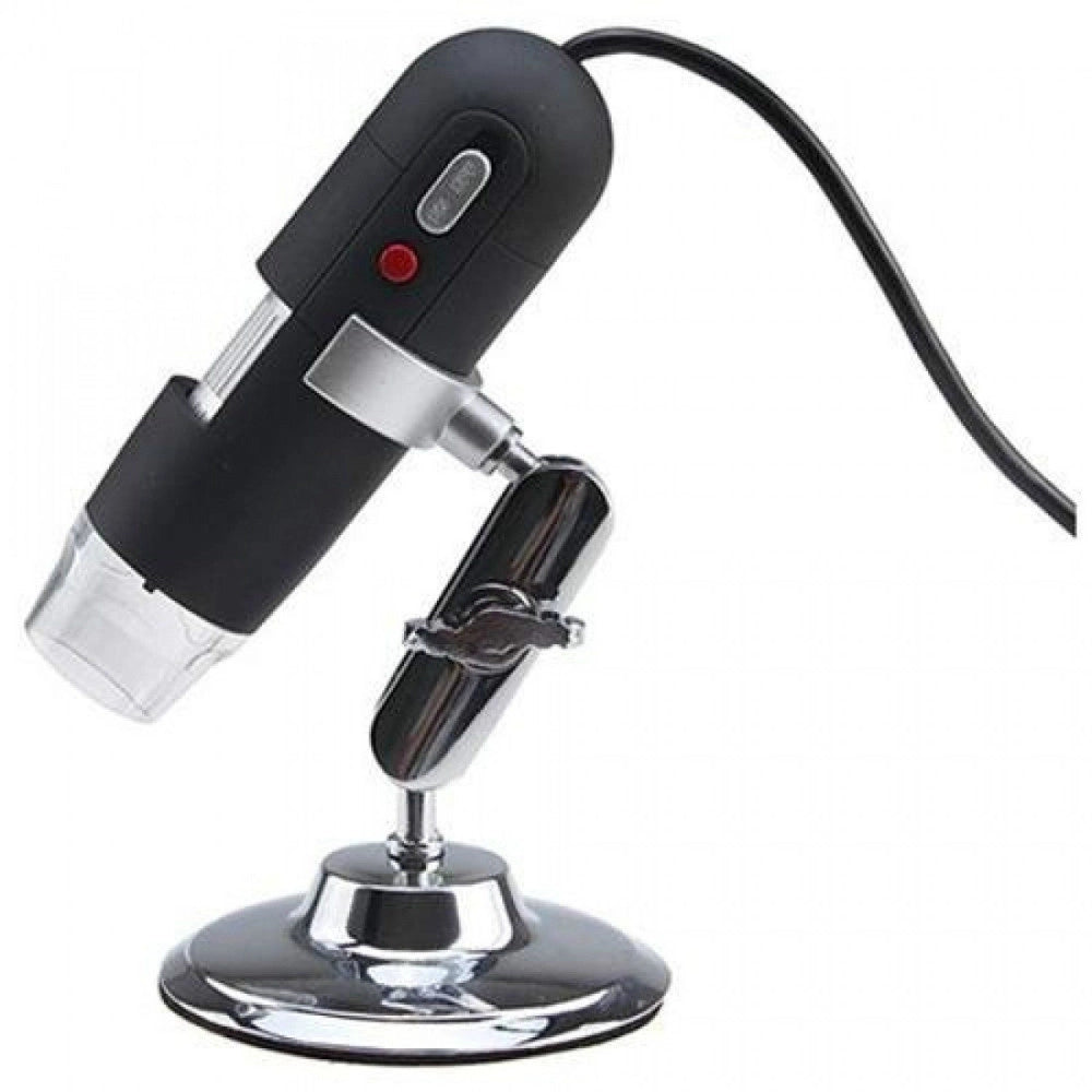 Trade Shop - Microscopio Usb Digitale 80x 800x Pc Notebook Foto Video 8 Led 2.0 Mpx Staffa Cd -