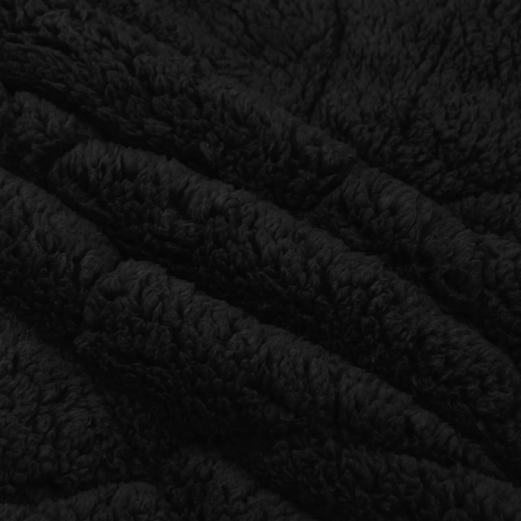 Duvet Estivo Nero 140 x 200 cm Microfibra e Fleece Teddy 42026182