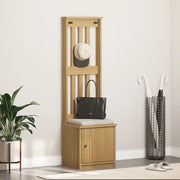 Albero da Ingresso SANDNES 45x40x159,5 cm in Legno di Pino 4010485