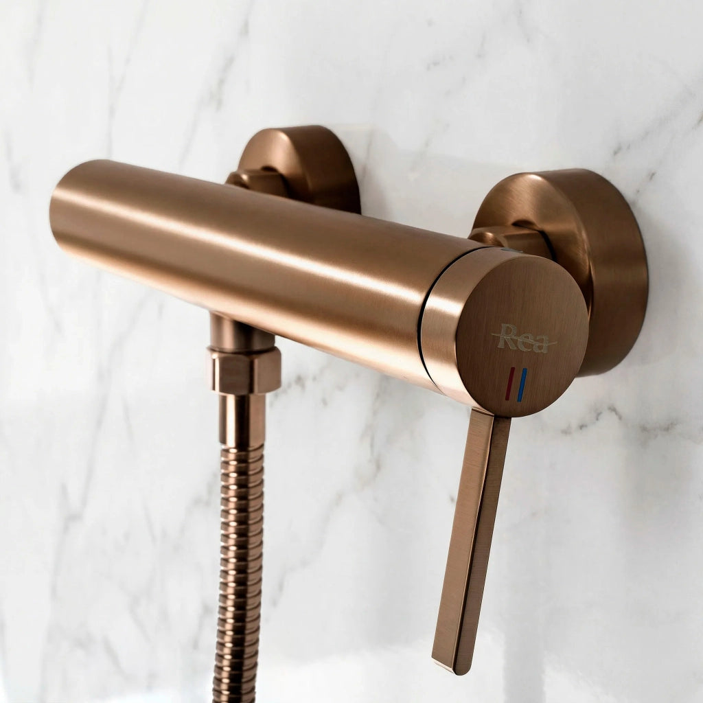 Rubinetto Doccia Rea Rivo Brush Copper