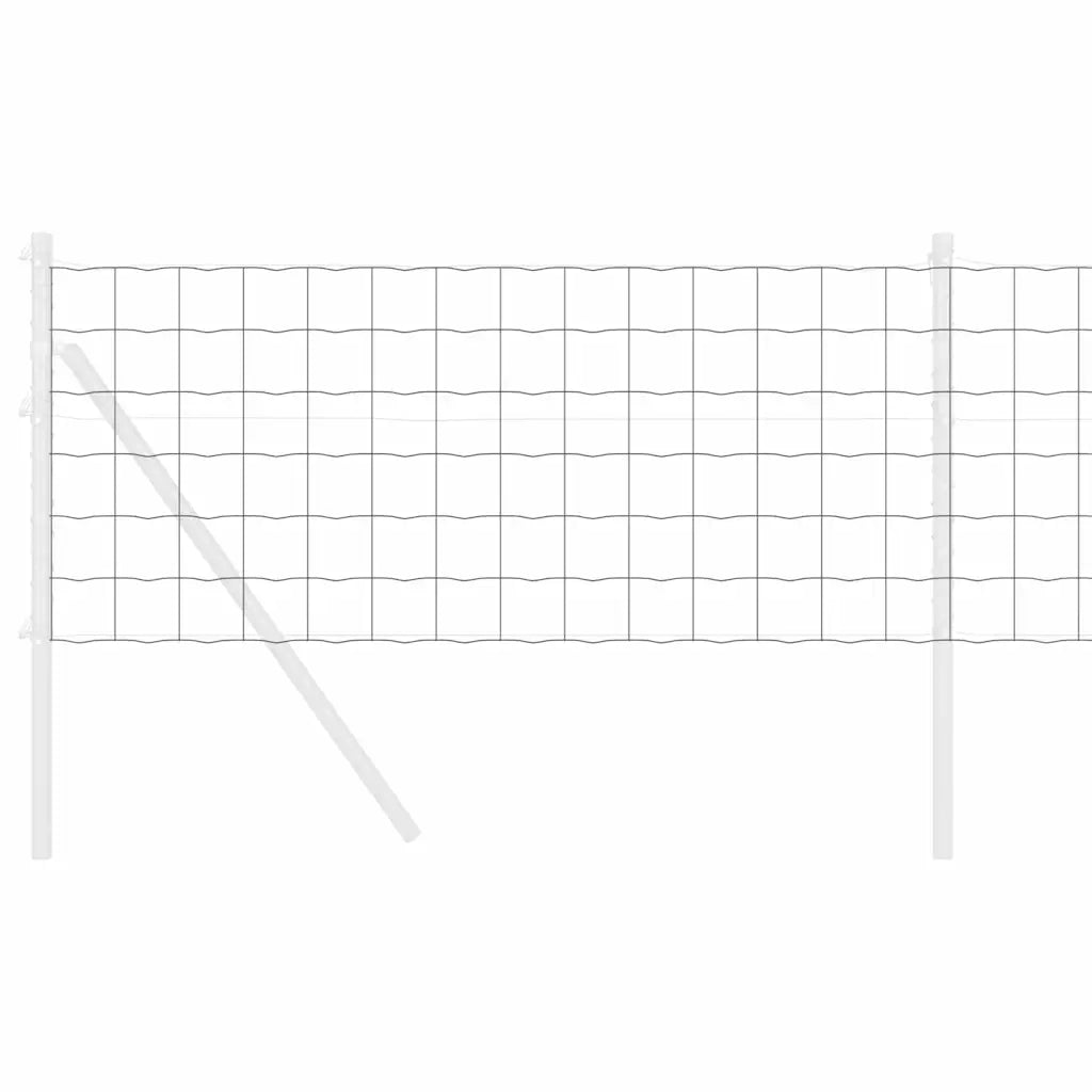 Recinzione Euro Grigio 0,6 x 25 m Ferro rivestito in PVC 42004547