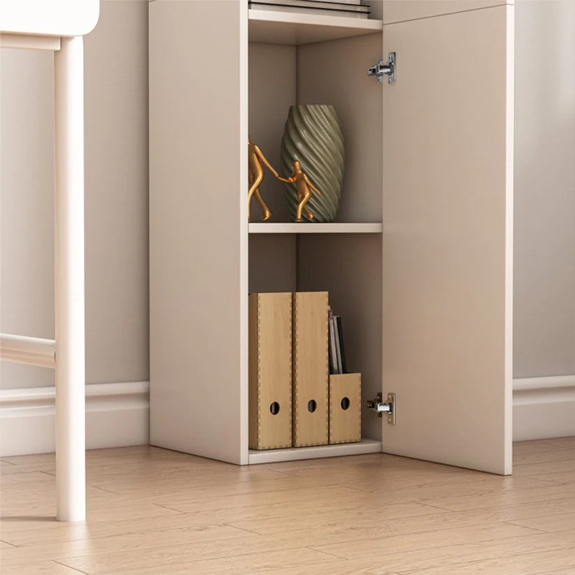 Libreria Alta Bianca 174 cm Ideale per Spazi Ridotti