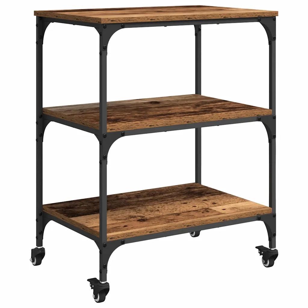 Carrello da Cucina-Scaffale per Cucina Legno vecchio 60 x 41 x 76 cm