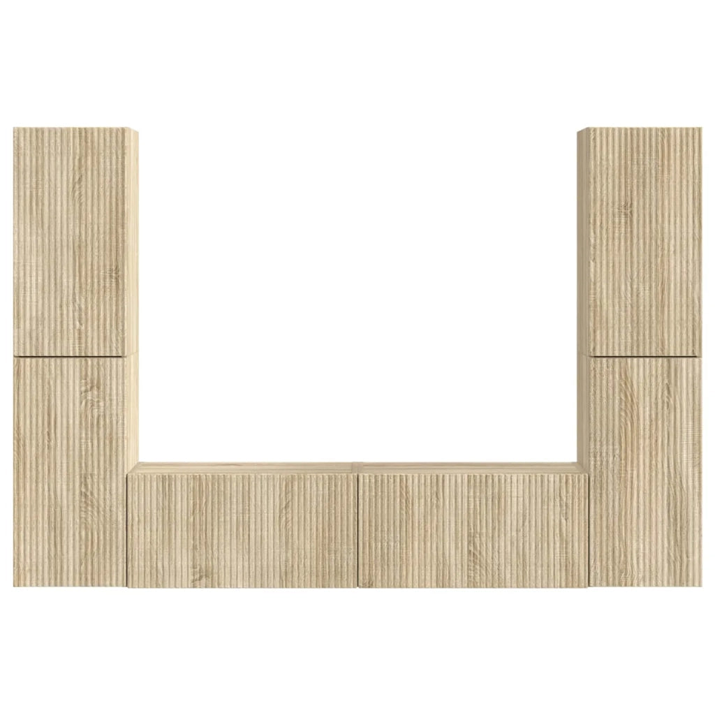 Set mobile TV 6 pcs Rovere Sonoma Legno multistrato 3409107
