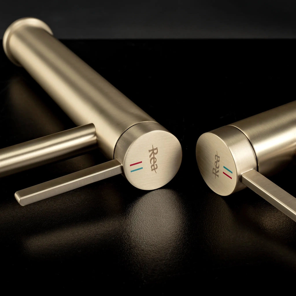 Rubinetto Da Bagno Rea Rivo Brush Gold
