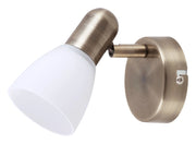 Applique Soma in vetro/metallo bronzo E14 Rabalux 6306