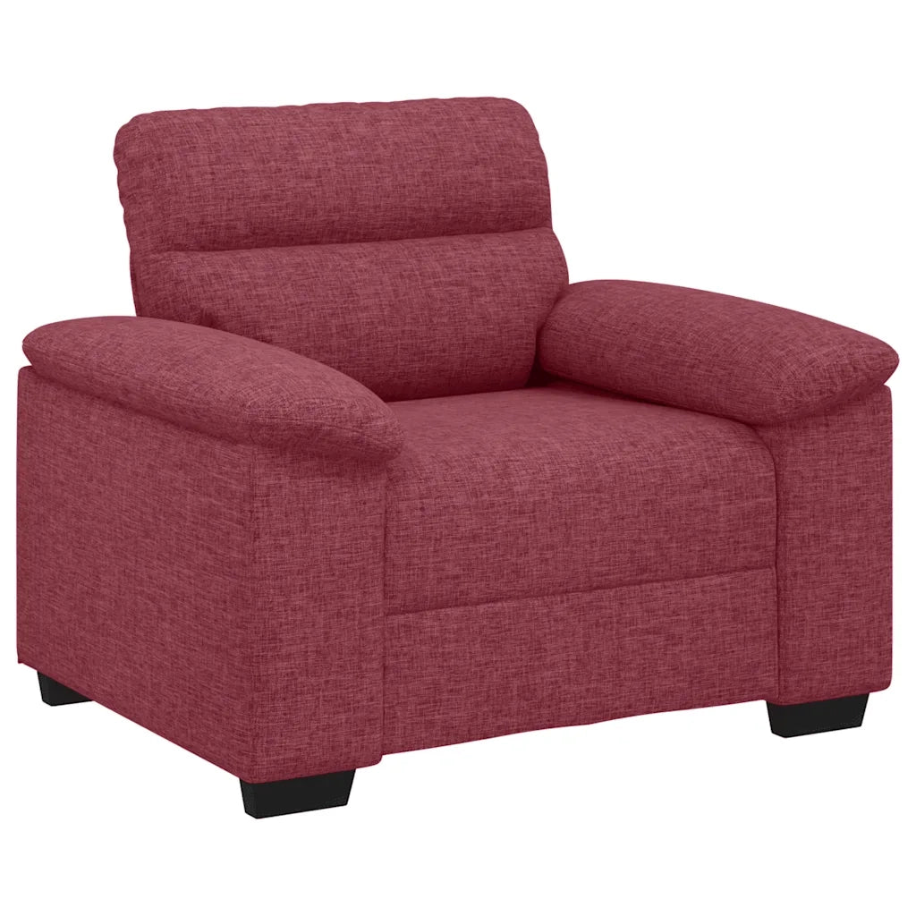 Poltrona Rosso Vino 100x81x84 cm in Tessuto 4105290