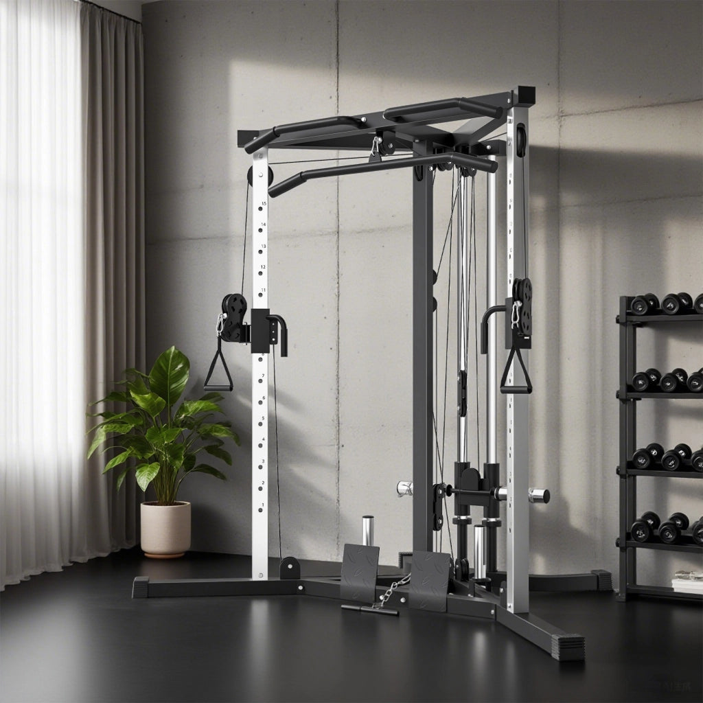 Attrezzatura Fitness per Allenamento Totale ¨C zephmum ¨C Nero, Acciaio, 170x139x200 cm