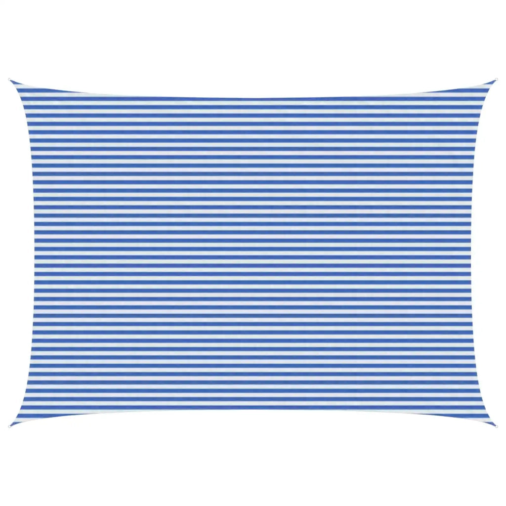 Telo Ombra Blu e Bianco 5 x 8 m HDPE 42032899
